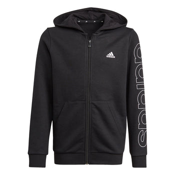 Felpa con cappuccio nera da bambino adidas Essentials, Abbigliamento Sport, SKU a761000009, Immagine 0